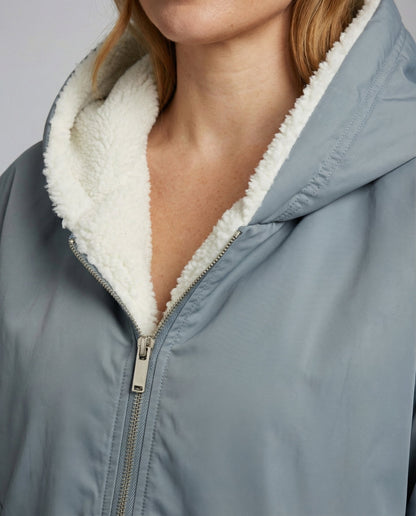 Wendbare Damen Oversize Winterjacke