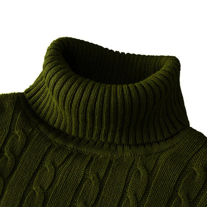 Eveloria Herren Pullover Rollkragen Kuschelig