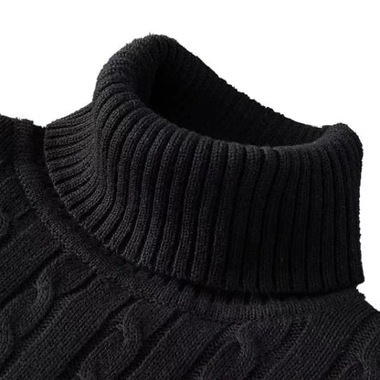 Eveloria Herren Pullover Rollkragen Kuschelig - Eveloria