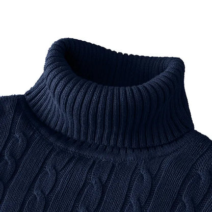 Eveloria Herren Pullover Rollkragen Kuschelig
