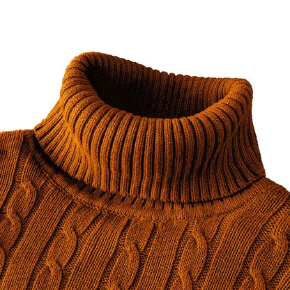 Eveloria Herren Pullover Rollkragen Kuschelig