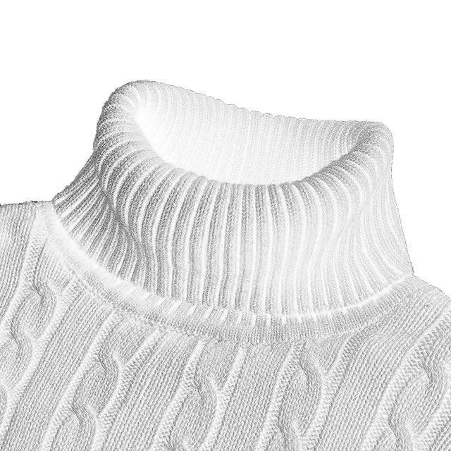 Eveloria Herren Pullover Rollkragen Kuschelig