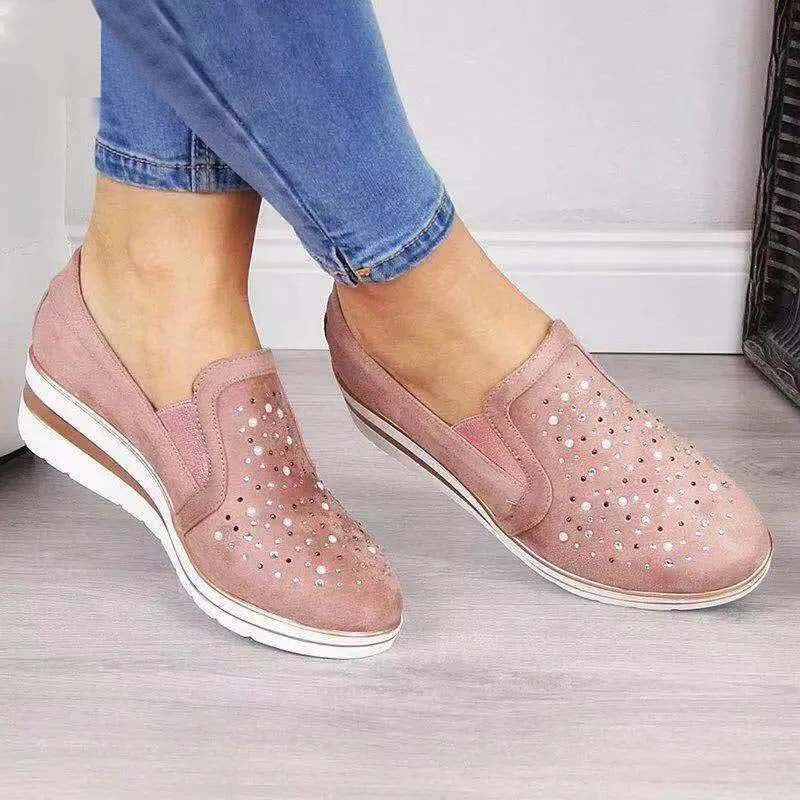 Eveloria Damen Keilschuhe Lässig