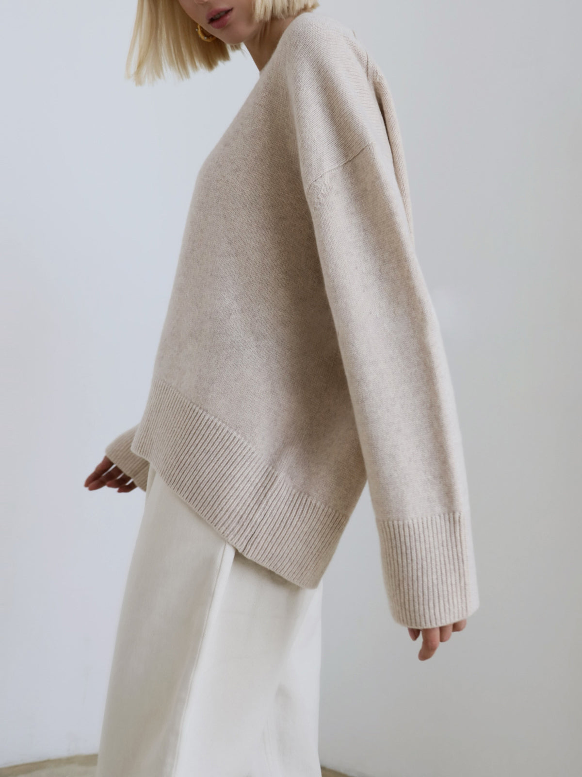 Damen Oversized Winterpullover