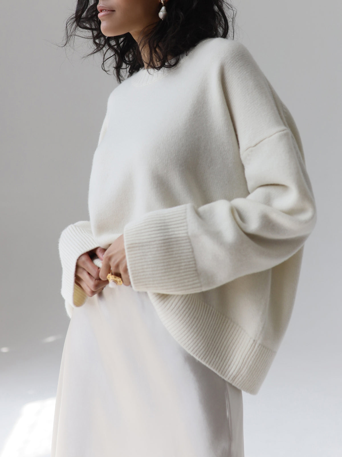 Damen Oversized Winterpullover