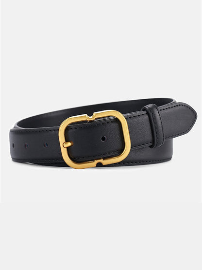 Damen Gürtel Minimalistisch Goldene Schnalle - Norvielle