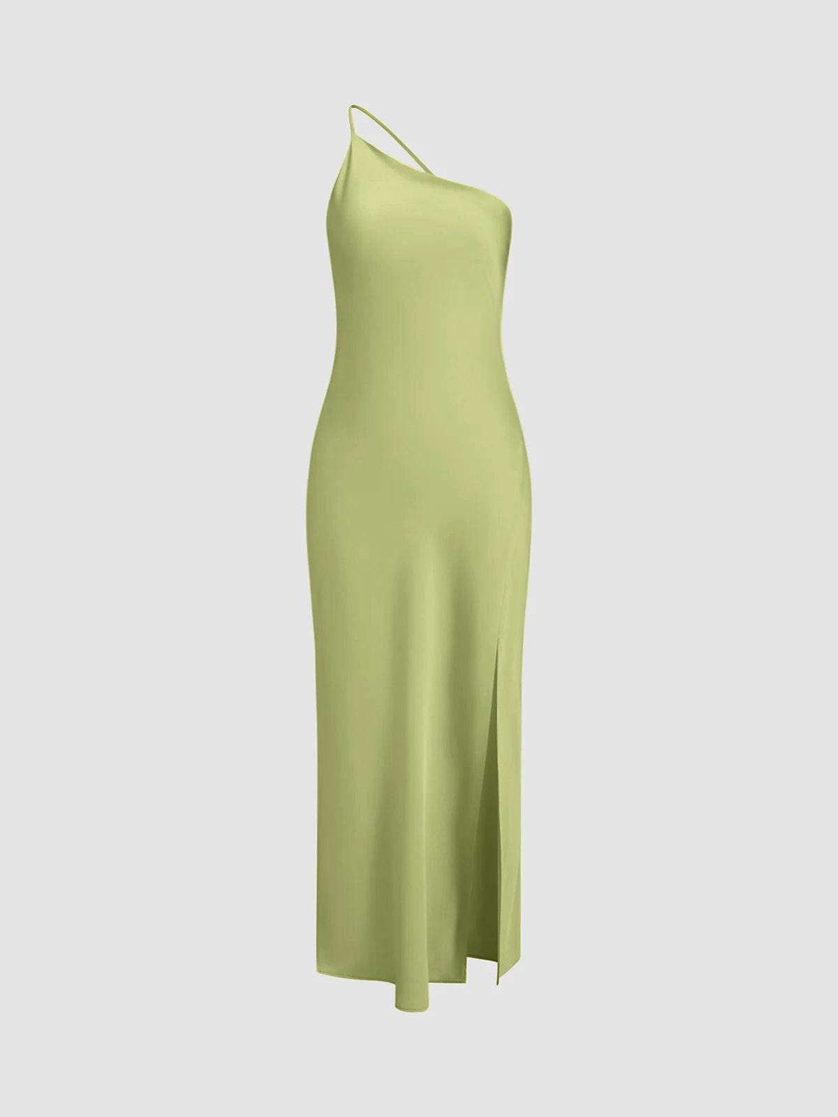 Elegantes Damen Satinkleid Rückenfrei Hochzeit Party