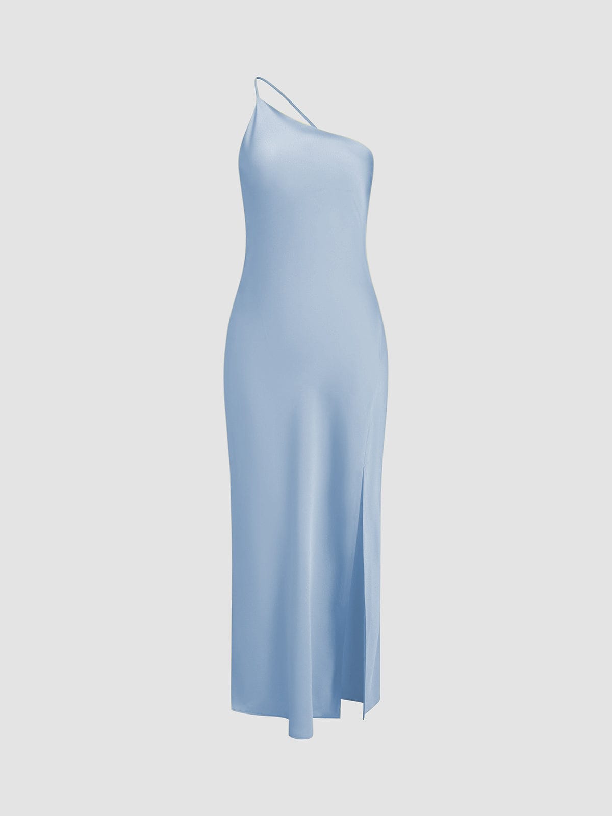 Elegantes Damen Satinkleid Rückenfrei Hochzeit Party