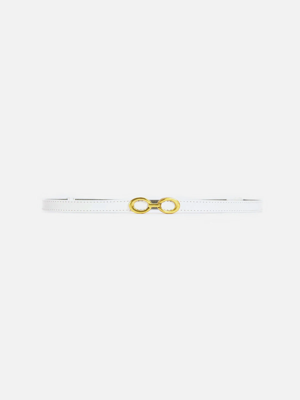 Damen Ledergürtel Schlank Goldene Schnalle