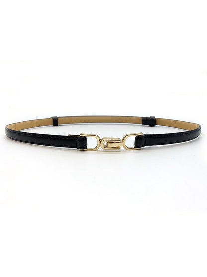 Leder Gürtel Goldene Schnalle