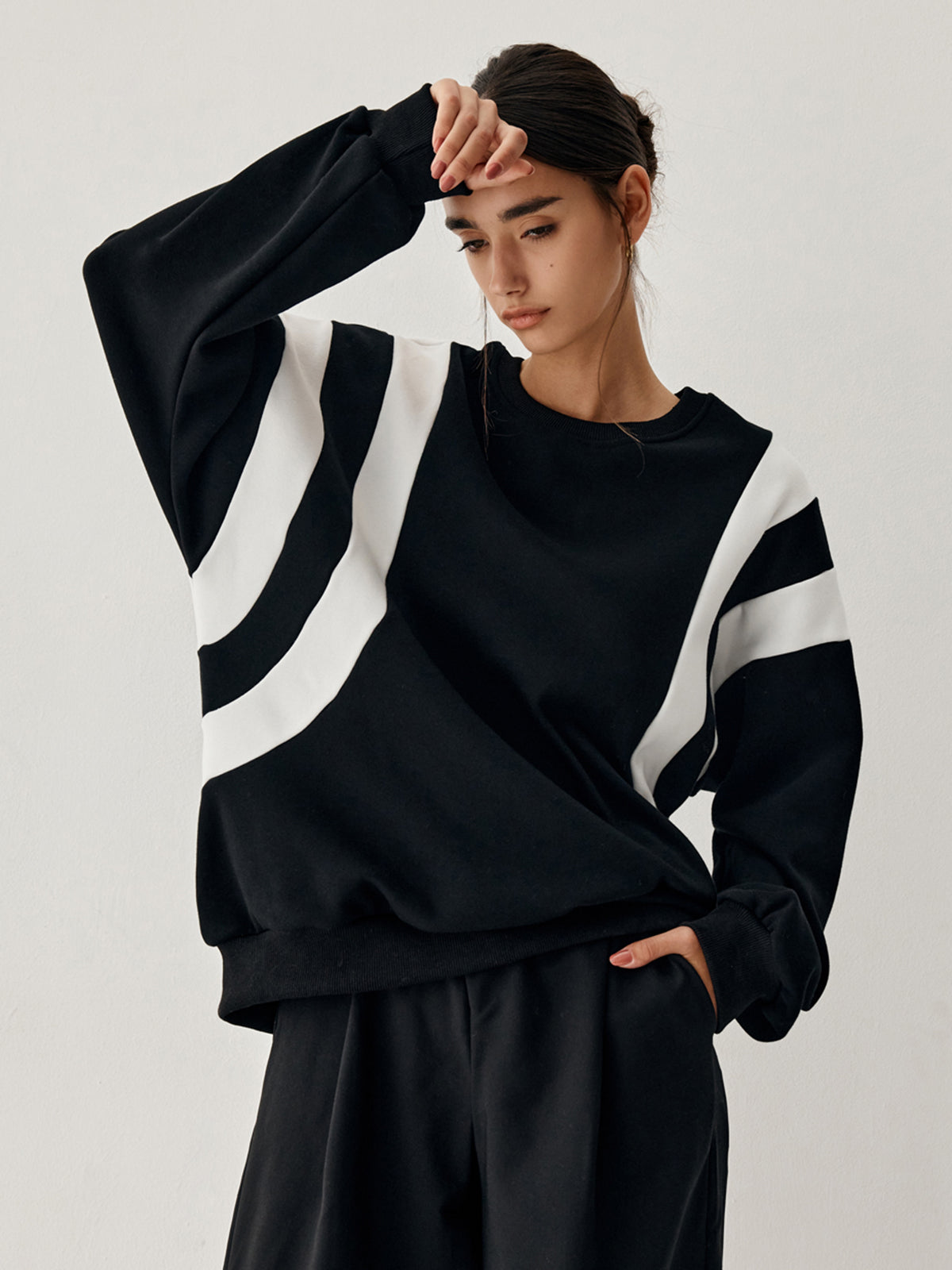 Fay Damen Pullover mit Seitenstreifen - Norvielle