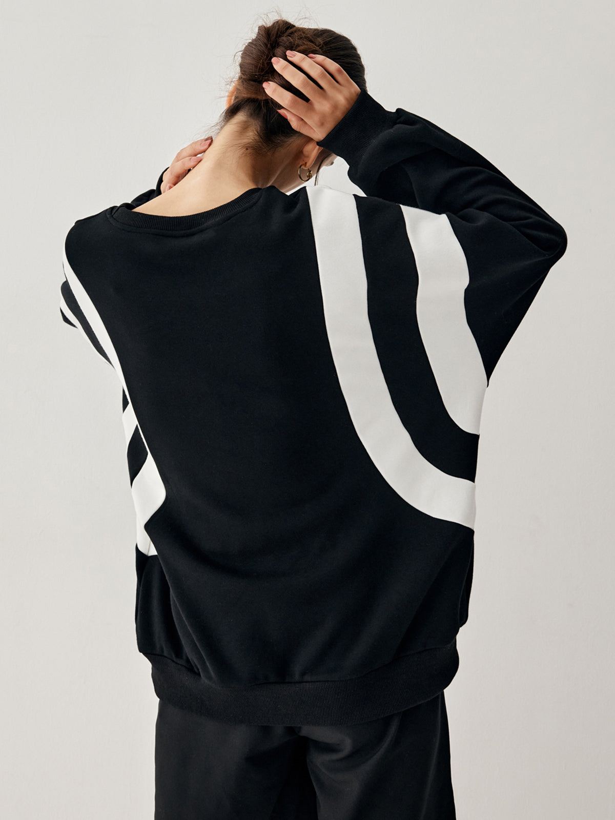 Fay Damen Pullover mit Seitenstreifen