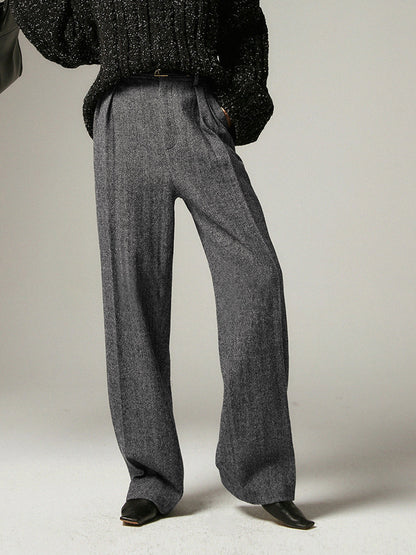 Graue Damen Chino Hose Komfort