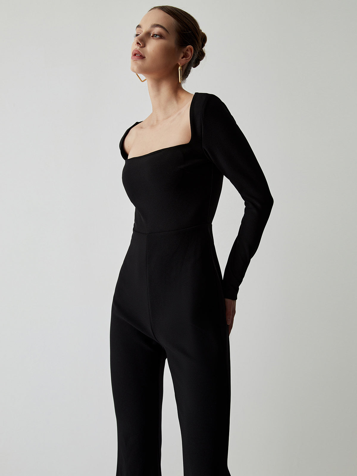 Zarah Damen Flare Jumpsuit Komfort - Norvielle