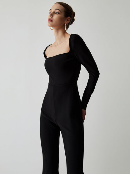 Zarah Damen Flare Jumpsuit Komfort - Norvielle