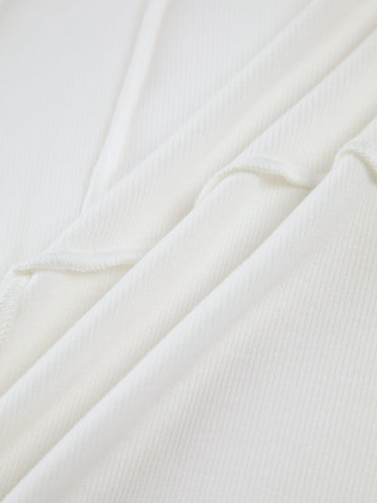 Damen Langarm Crop- Mit Nahtdetail