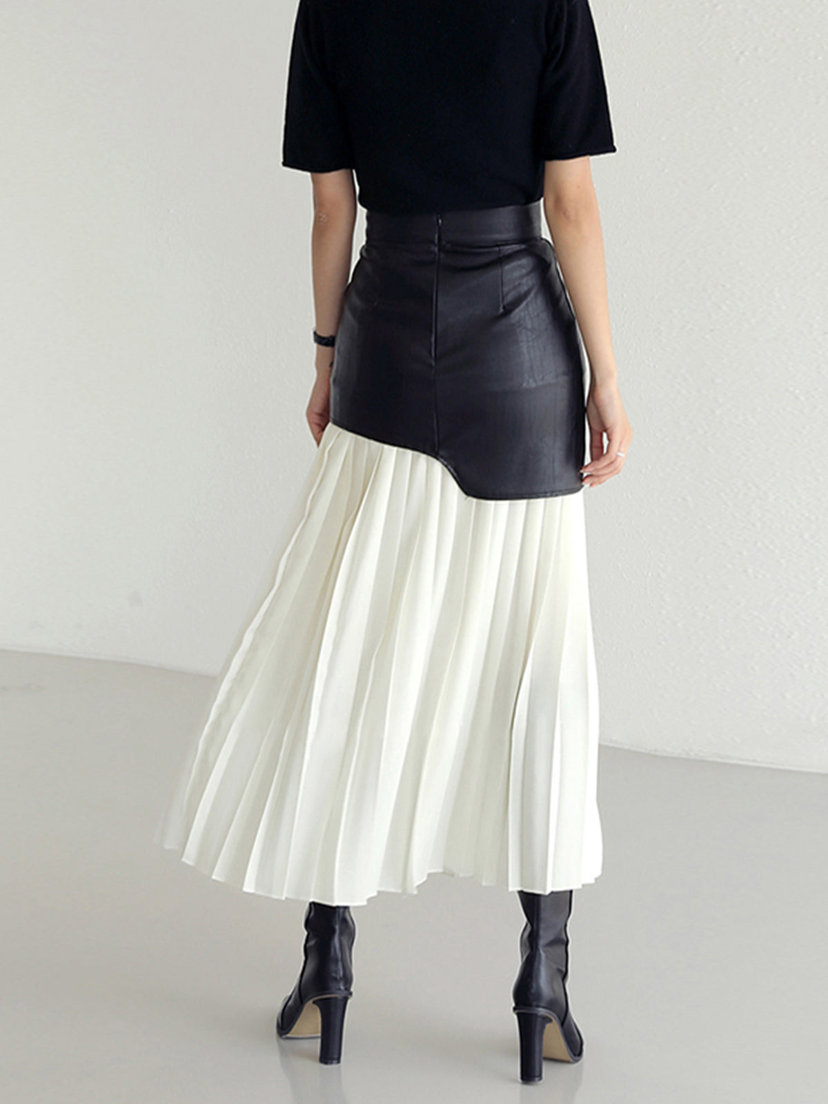 Damen Asymmetrischer Midi Rock Sommerkleid