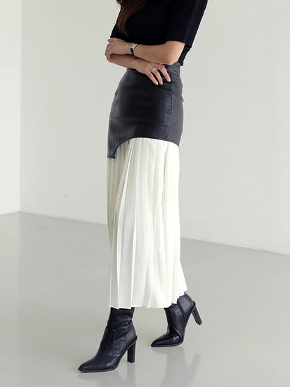 Damen Asymmetrischer Midi Rock Sommerkleid
