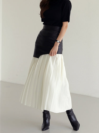 Damen Asymmetrischer Midi Rock Sommerkleid