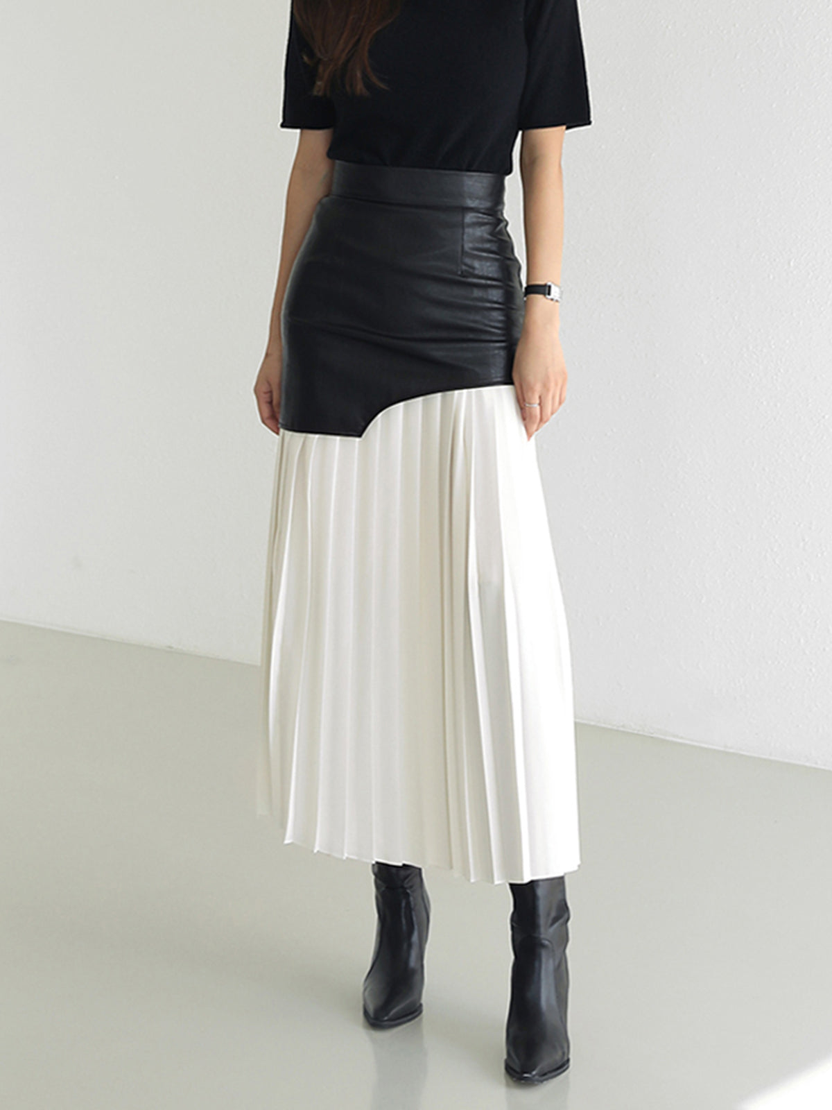 Damen Asymmetrischer Midi Rock Sommerkleid - Eveloria