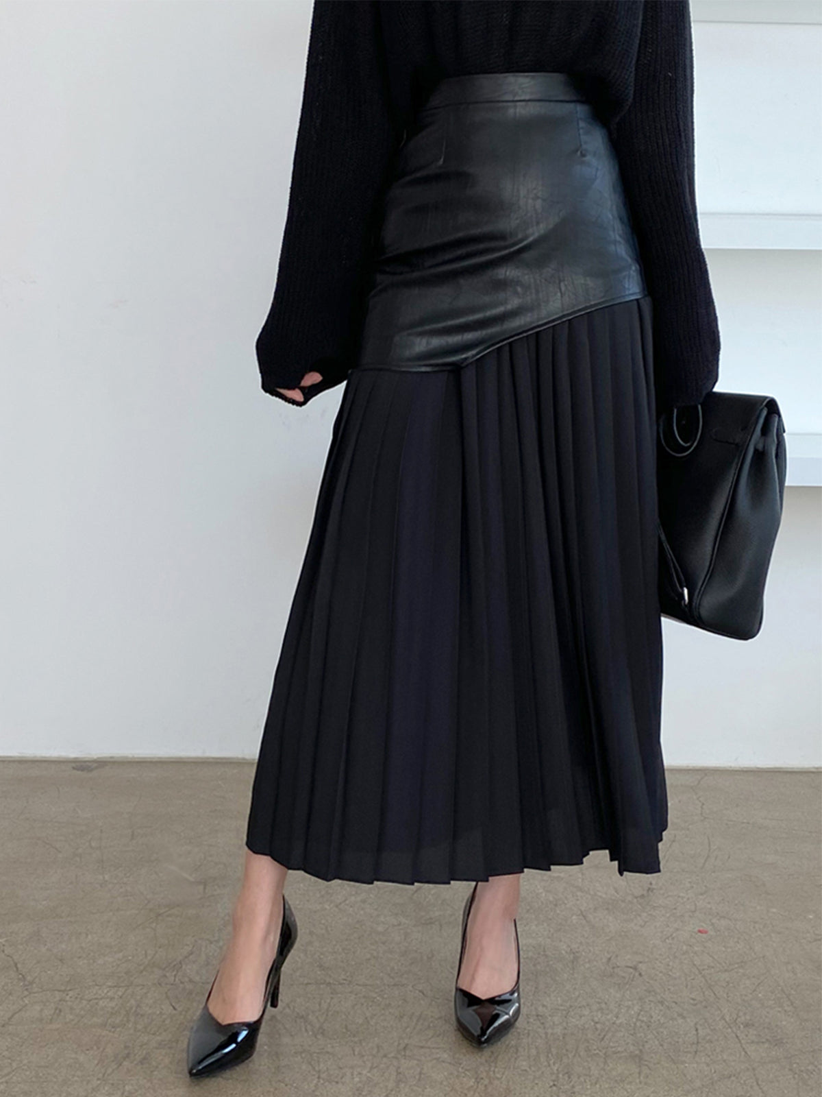 Damen Asymmetrischer Midi Rock Sommerkleid