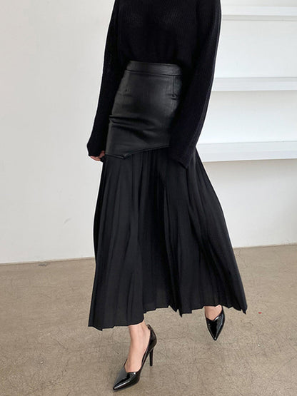 Damen Asymmetrischer Midi Rock Sommerkleid