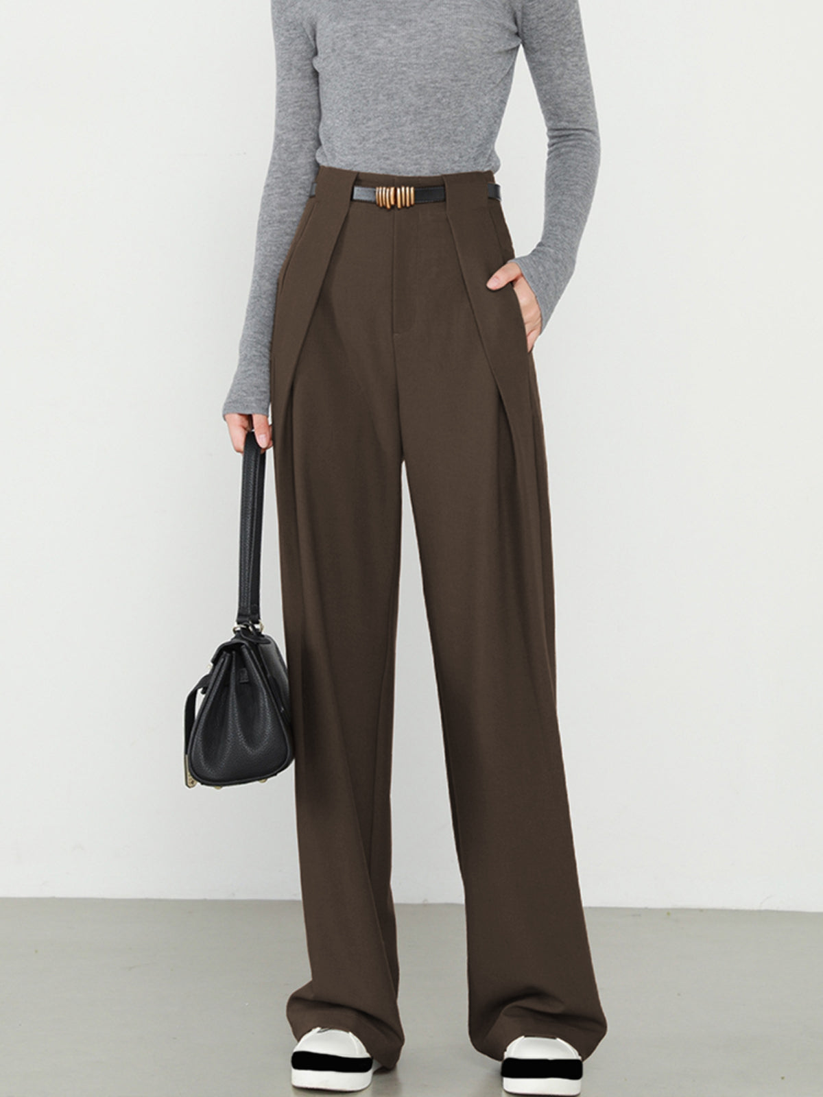 Eveloria Damen Gerade Hose mit Taschen - Eveloria