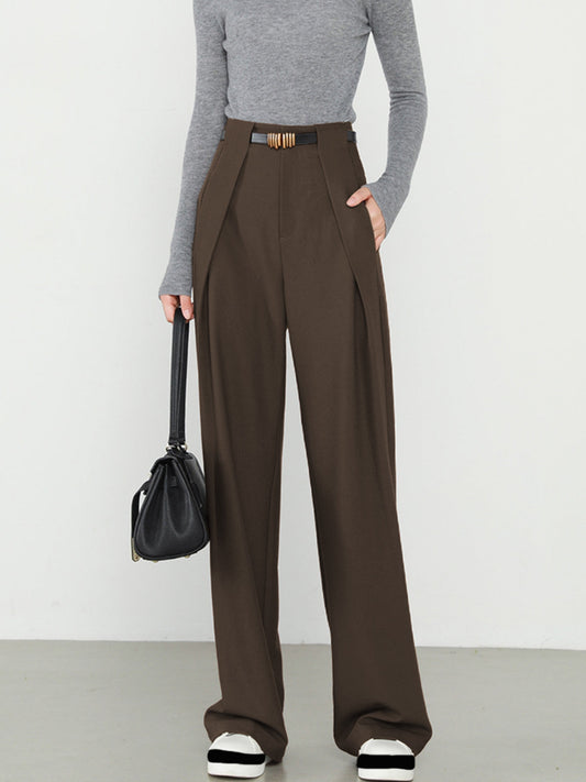 Eveloria Damen Gerade Hose mit Taschen - Eveloria
