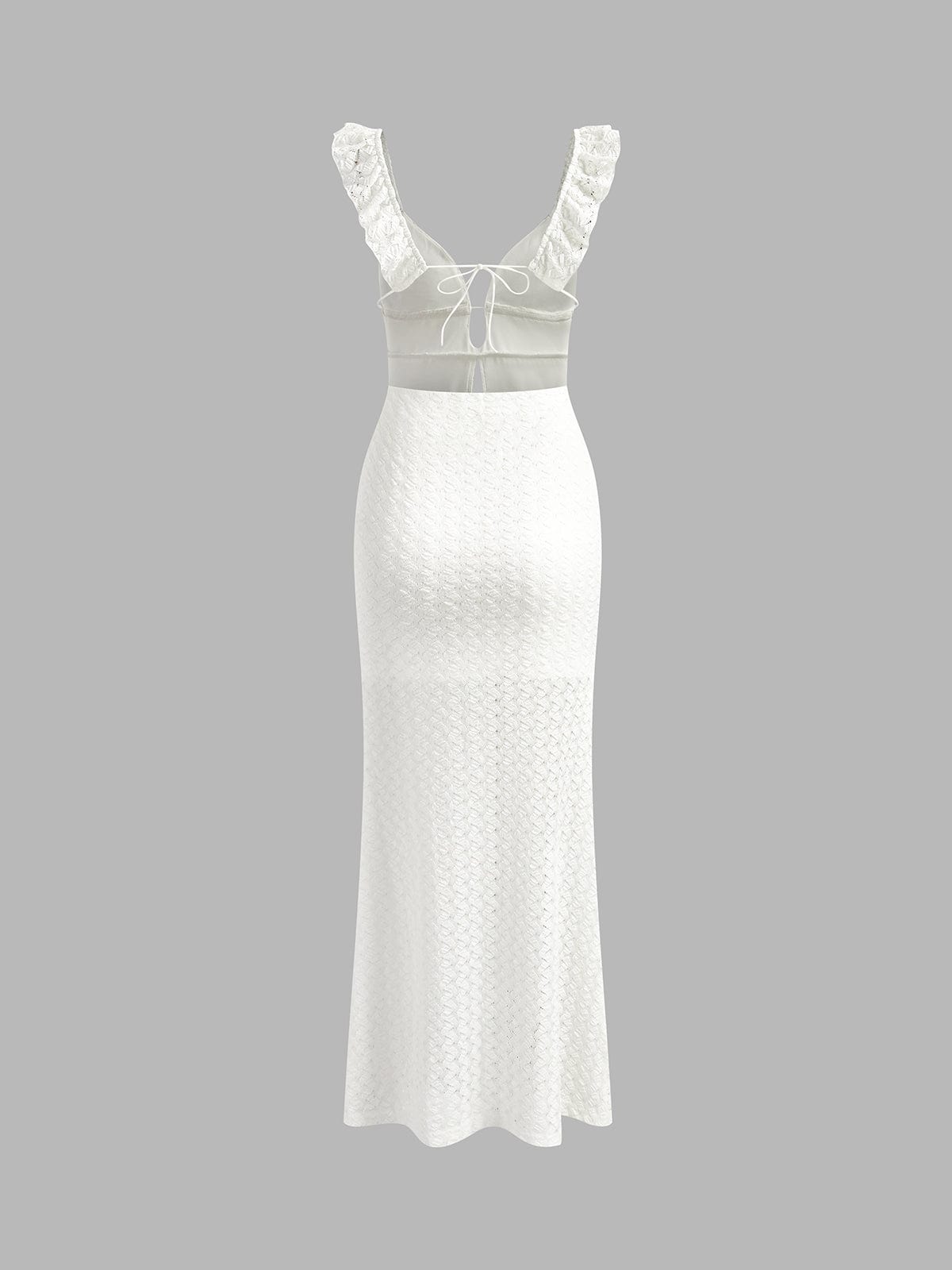 Damen Cami Kleid Rückenfrei Dekolleté