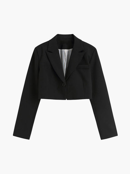 Damen Cropped Blazer Bürooutfit