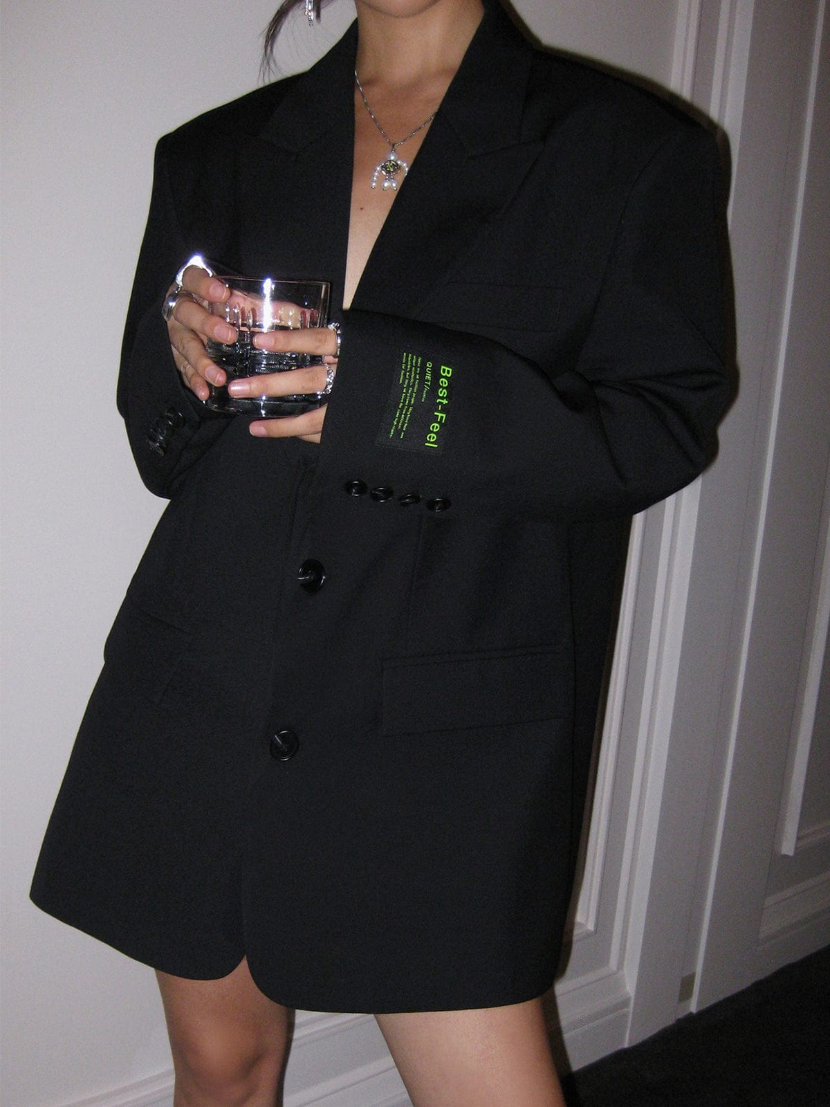 Damen Oversized Blazer Modern Minimale Optik
