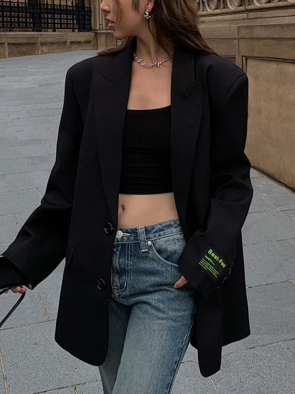 Damen Oversized Blazer Modern Minimale Optik