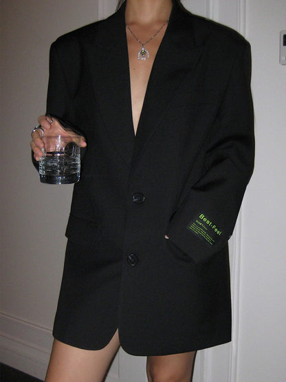 Damen Oversized Blazer Modern Minimale Optik