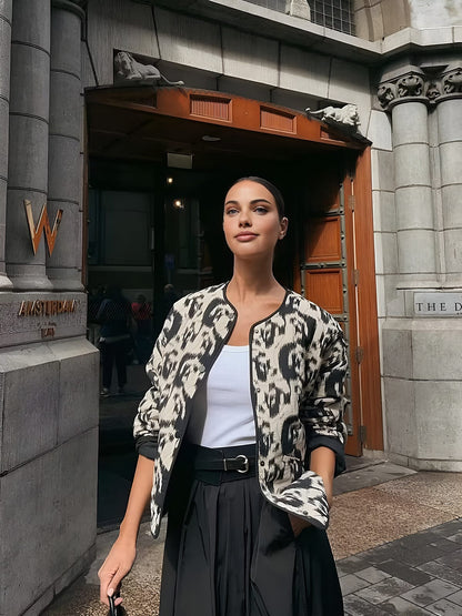 Leona Damenjacke Animal-Print