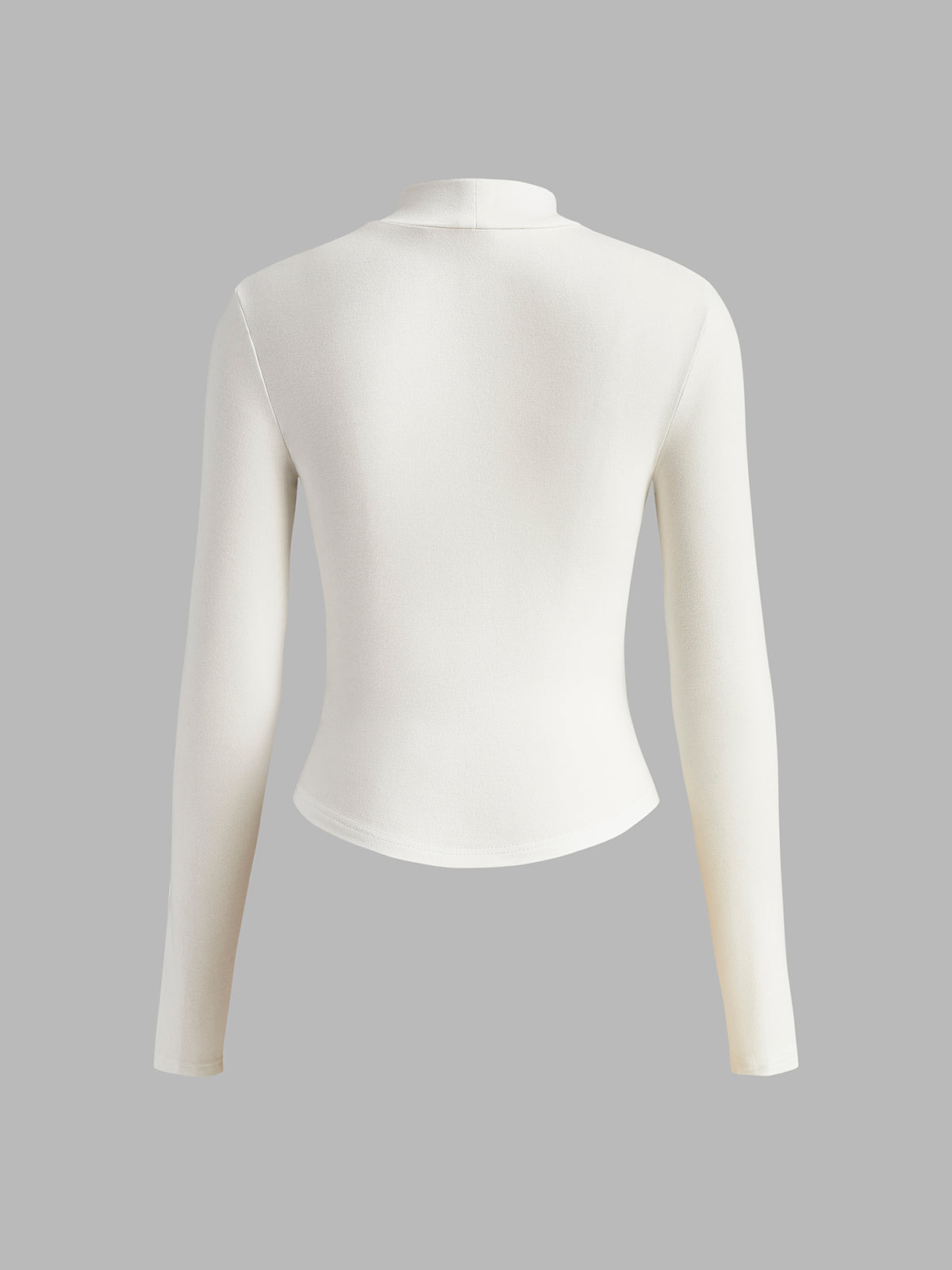 Eveloria Damen Slim Fit T-Shirt Klassisch Weiß