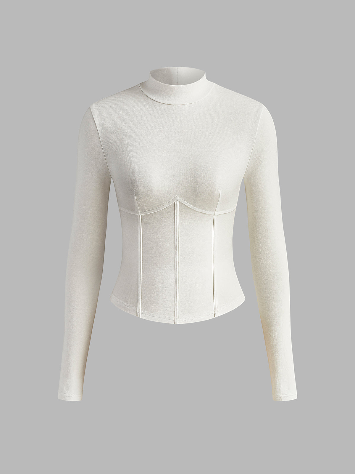 Eveloria Damen Slim Fit T-Shirt Klassisch Weiß
