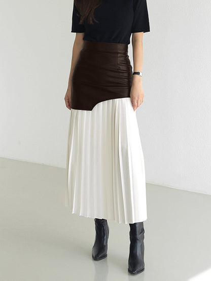 Damen Asymmetrischer Midi Rock Sommerkleid