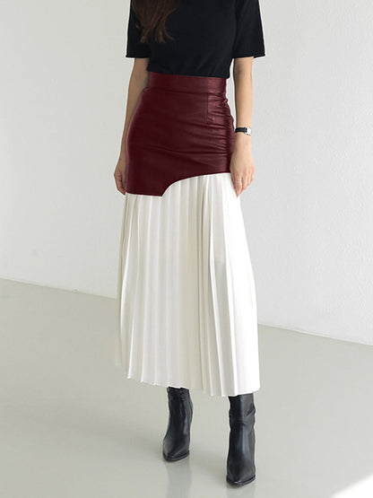 Damen Asymmetrischer Midi Rock Sommerkleid