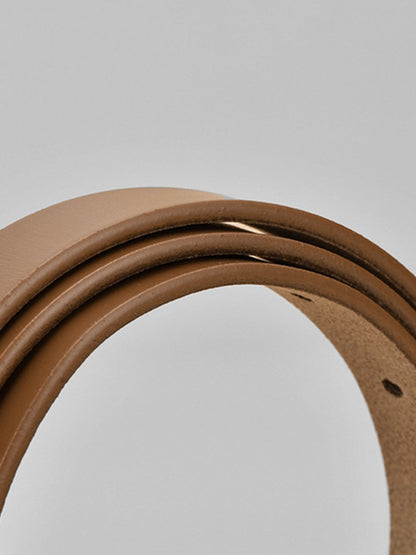 Damen Gürtel Mit Goldknopf