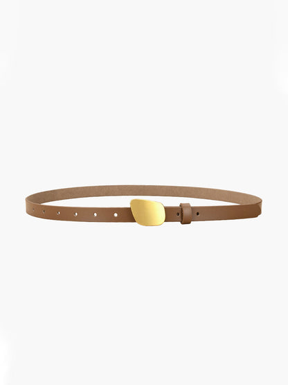 Damen Gürtel Mit Goldknopf - Norvielle