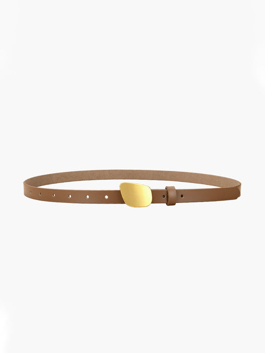 Damen Gürtel Mit Goldknopf - Norvielle