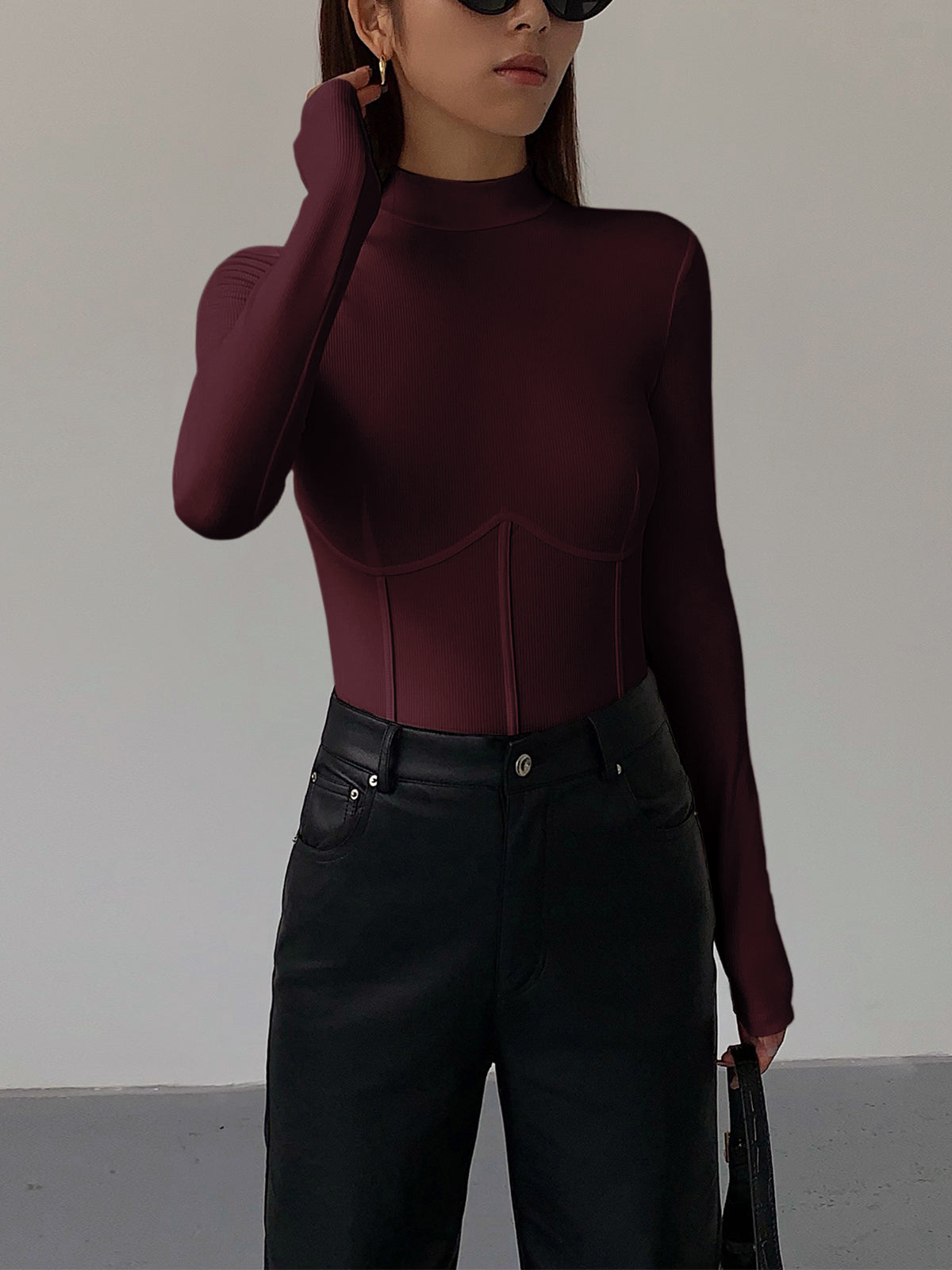 Eveloria Damen Slim Fit T-Shirt Klassisch Weiß