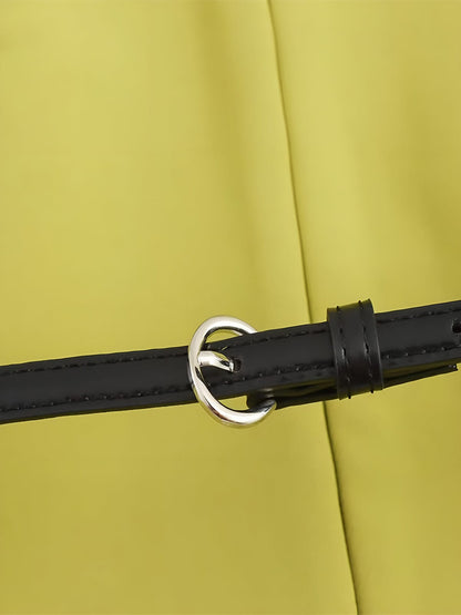 Damen Blazer V-Ausschnitt mit schmalem Gürtel