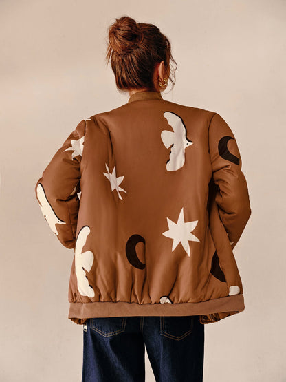 Damen Oversized Bomberjacke Urban Modern