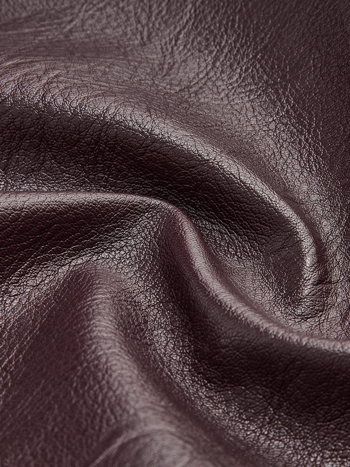 Nora Damen Lederjacke Burgunderrot Minimalistisch