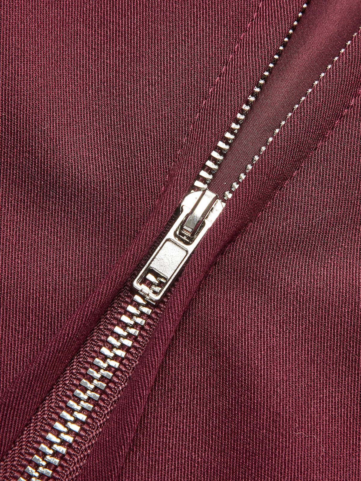 Damen Minimalistische Jacke Burgunderrot Eleganz