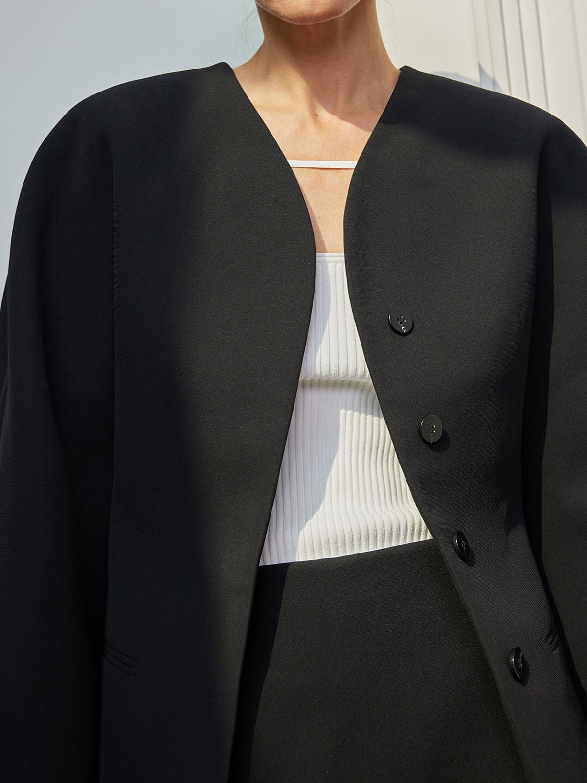 Damen Blazer Elegantes Design Knöpfe