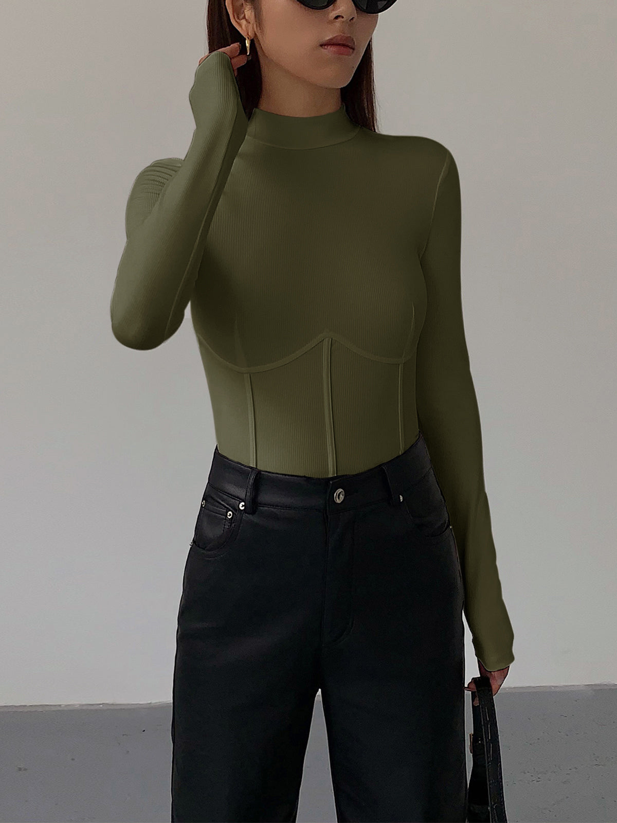Eveloria Damen Slim Fit T-Shirt Klassisch Weiß