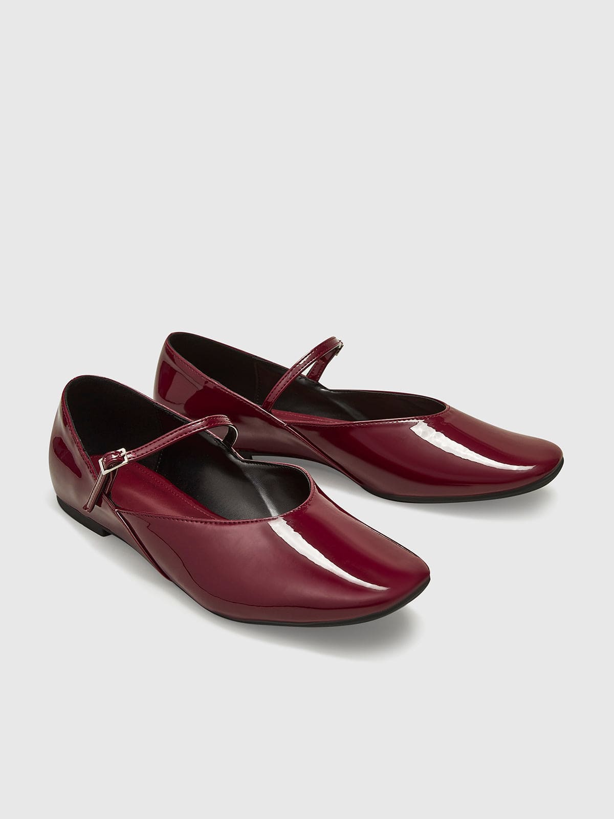 Amélie Damen Ballerinas Lackleder Bordeaux