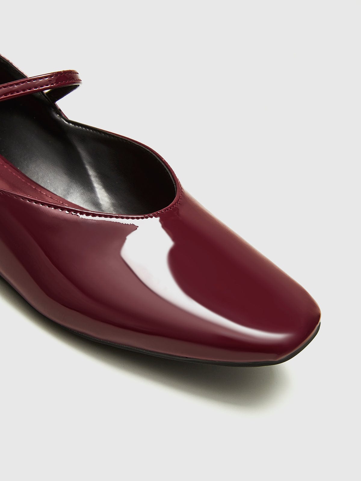 Amélie Damen Ballerinas Lackleder Bordeaux